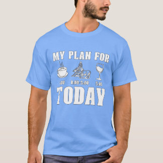 Cutting Horse My Plan For Western Riding Horseman T-Shirt