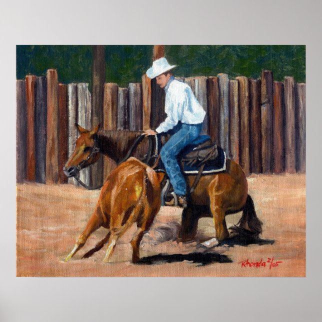 Cutting Horse Quarter Horse Print (Front)