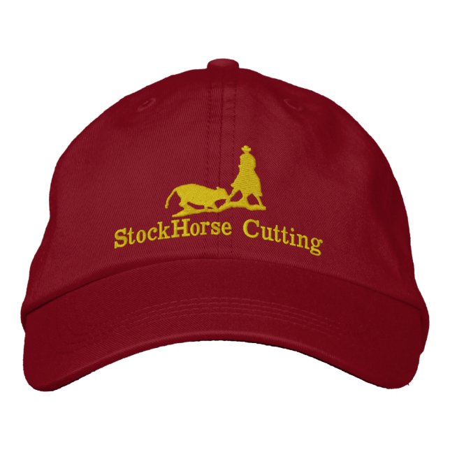 Cutting Horse with Cow Silhouette Cap (Front)
