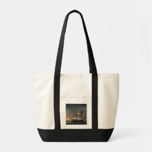 Cutting out of the Hermione from the Harbour of Po Tote Bag