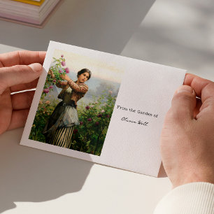 Cutting Roses Vintage Gardener Custom Seed Saving Envelope