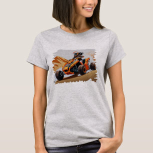 Cutting The Sand Dunes On ATV Tee Shirt