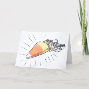 "Cuttlecorn" Halloween Cuttlefish Card