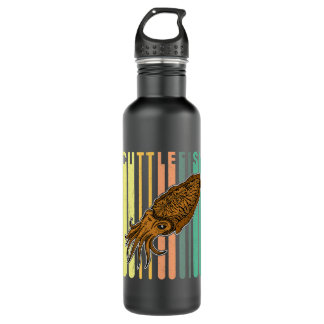 Cuttlefish marine biologist underwater seabed biol 710 ml water bottle