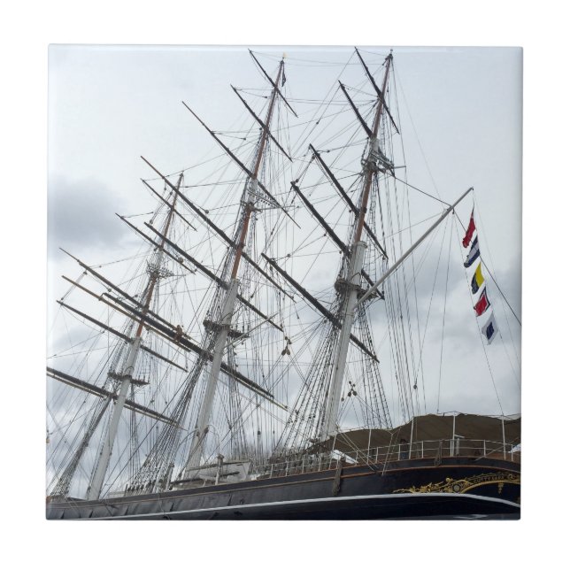 Cutty Sark Clipper ship Tile (Front)