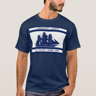 Cutty Sark on blue white 3 T-Shirt