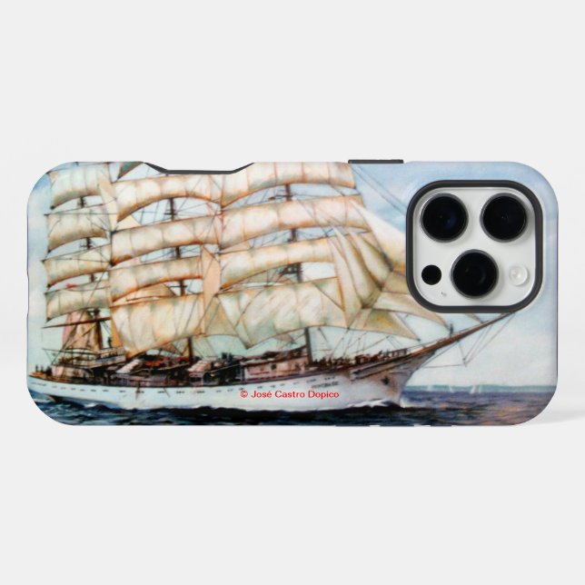 Cutty Shark Regatta iPhone Case (Back Horizontal)