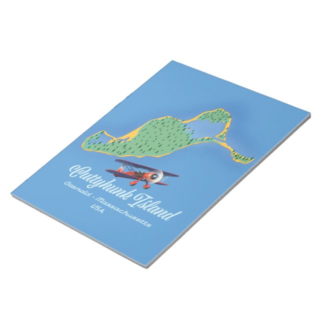 Cuttyhunk island Gosnold, Massachusetts map Notepad (Angled)