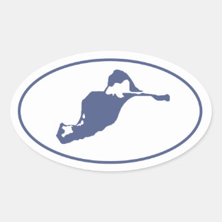 Cuttyhunk Island Oval  Sticker