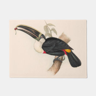 Cuviers Toucan Print: Vintage Tropical Bird Doormat