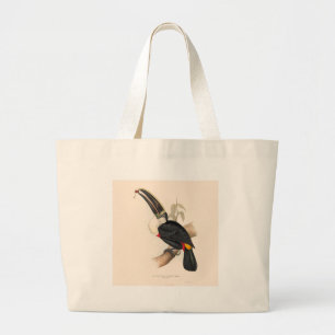Cuviers Toucan Print: Vintage Tropical Bird Large Tote Bag