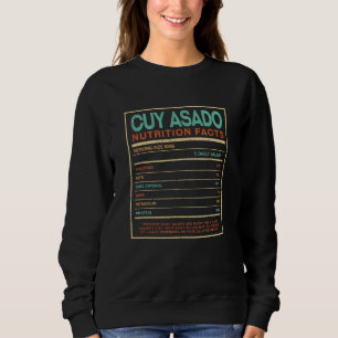 Cuy Asado Nutrition Facts Ecuadorian Foodie Ecuado Sweatshirt