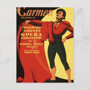 Cuyahoga County Opera presents Carmen Postcard