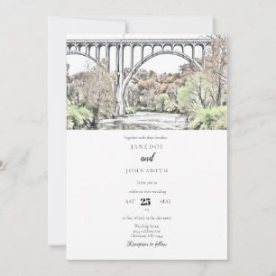 Cuyahoga National Park Fall Wedding Invitation