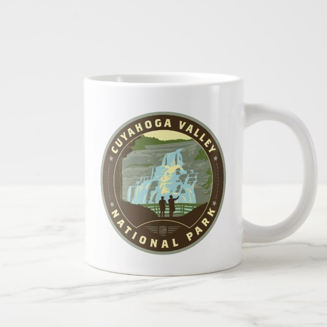 Cuyahoga National Park Large Coffee Mug (Right)