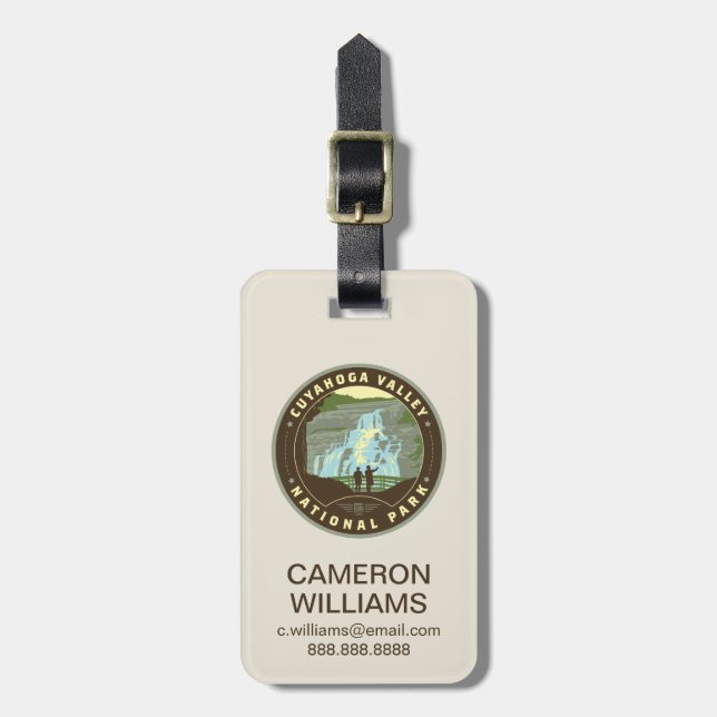 Cuyahoga National Park Luggage Tag (Front Vertical)