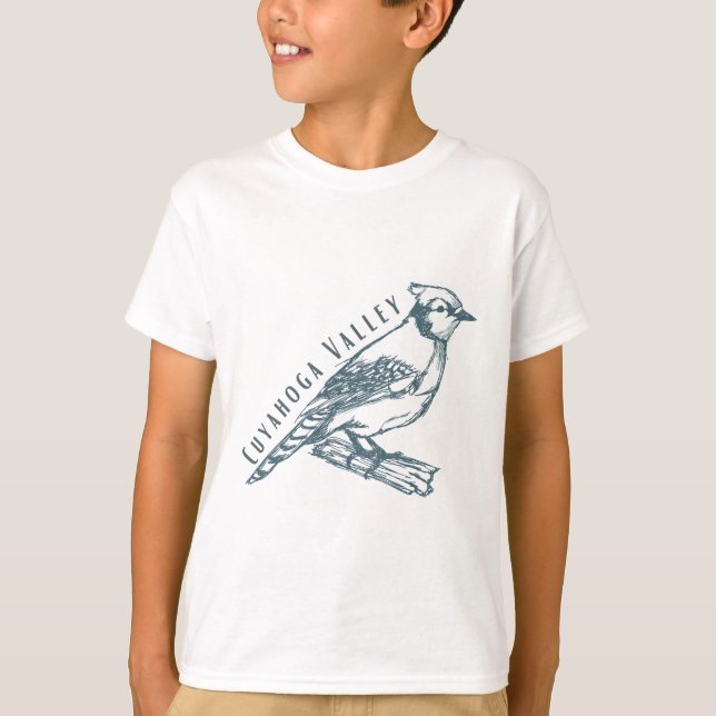 Cuyahoga Valley blue jay park logo T-Shirt (Front)