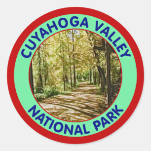 CUYAHOGA VALLEY NATIONAL PARK CLASSIC ROUND STICKER