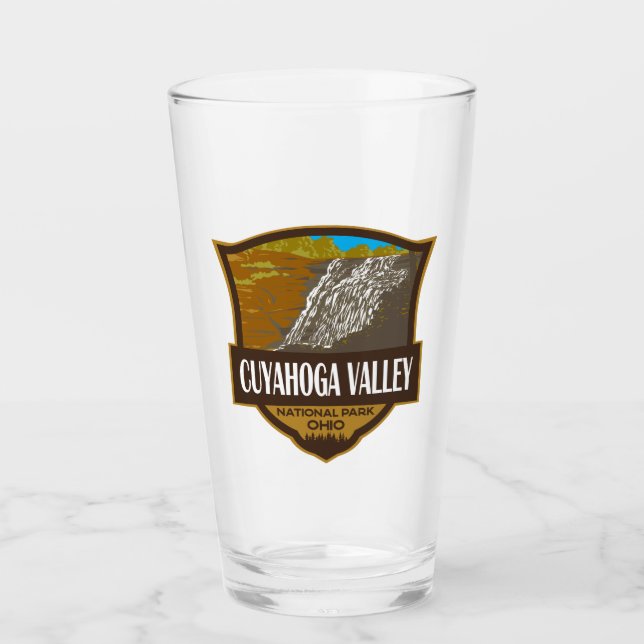 Cuyahoga Valley National Park Illustration Travel Glass (Front)