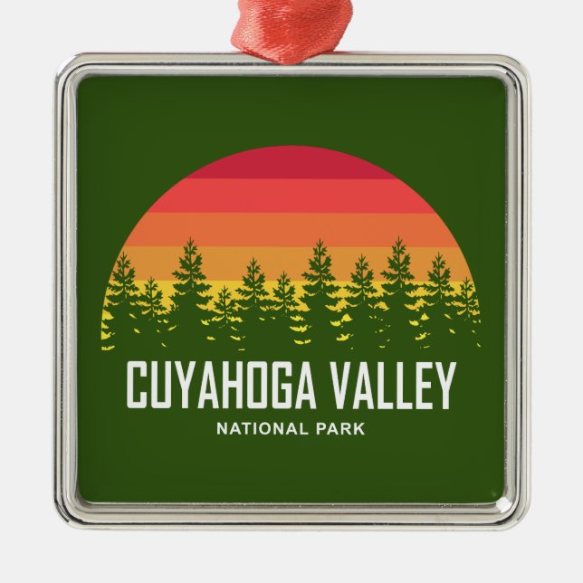 Cuyahoga Valley National Park Metal Tree Decoration (Front)