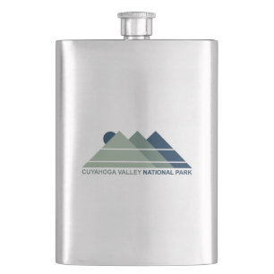 Cuyahoga Valley National Park Mountain Sun Hip Flask