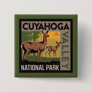 Cuyahoga Valley National Park   Ohio 15 Cm Square Badge