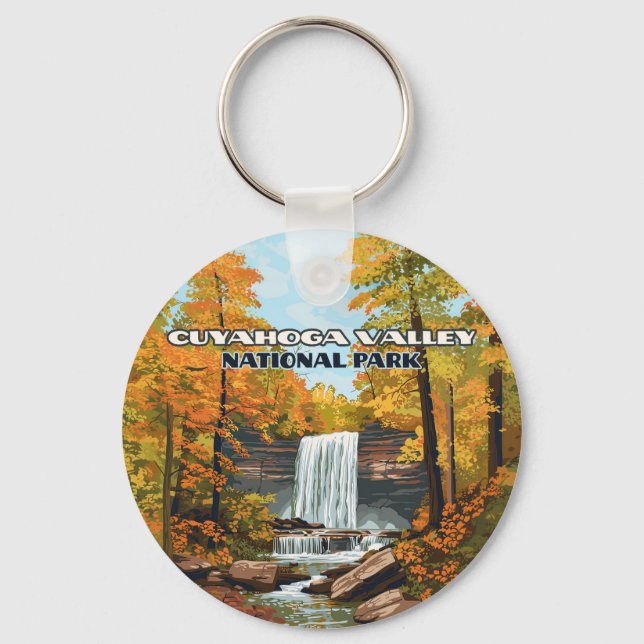 Cuyahoga Valley National Park Ohio Cleveland Key Ring (Front)