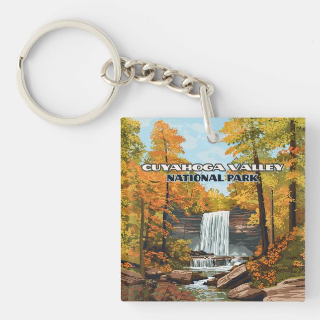 Cuyahoga Valley National Park Ohio Cleveland Key Ring (Front)