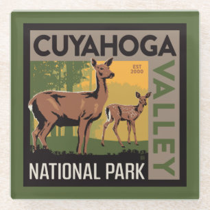 Cuyahoga Valley National Park Ohio Glass Coaster