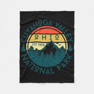 Cuyahoga Valley National Park Ohio Hiking Nature O Fleece Blanket