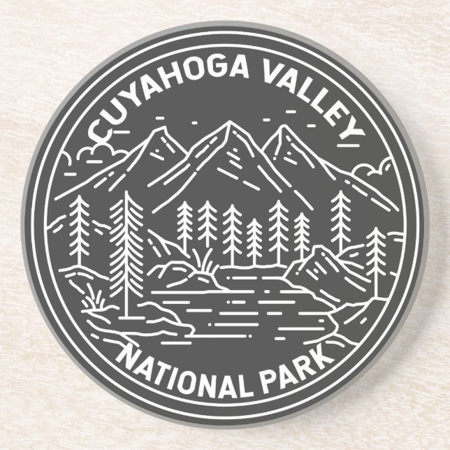 Cuyahoga Valley National Park Ohio Monoline  Coaster (Front)