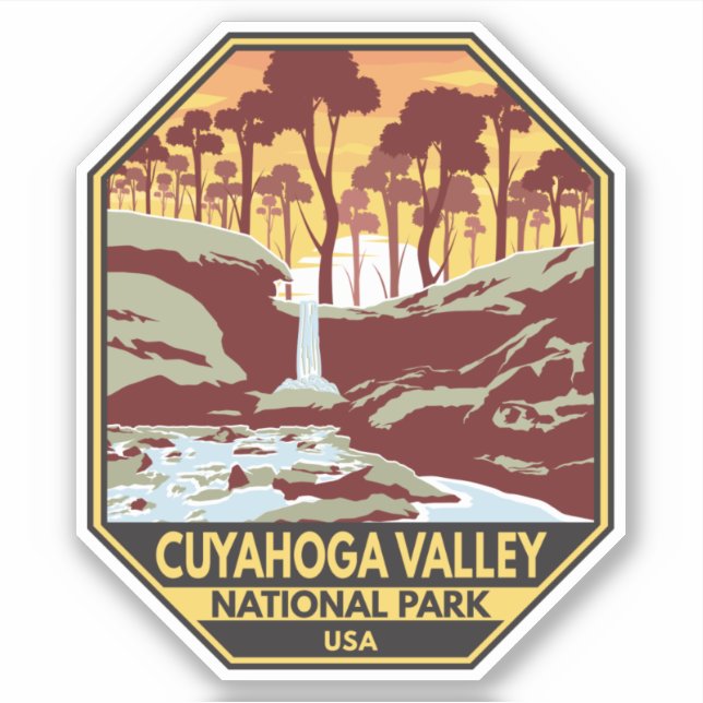 Cuyahoga Valley National Park Ohio Vintage Emblem (Front)
