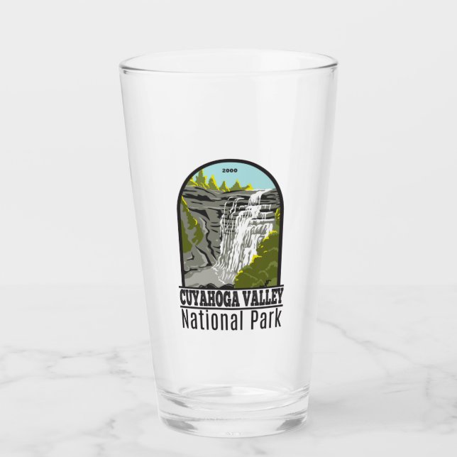 Cuyahoga Valley National Park Ohio Vintage Glass (Front)