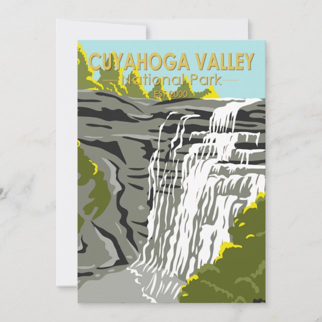  Cuyahoga Valley National Park Ohio Vintage  Holiday Card (Front)