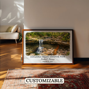 Cuyahoga Valley National Park Ohio Watercolor Poster