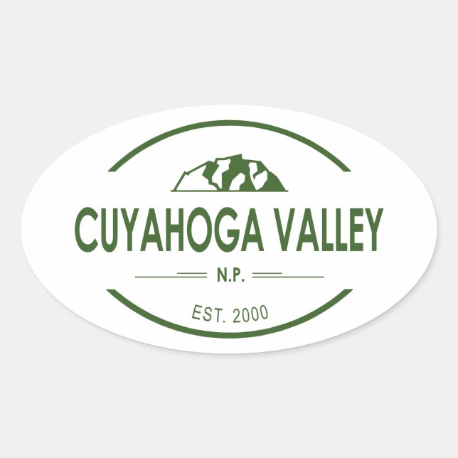 Cuyahoga Valley National Park Oval Sticker (Front)