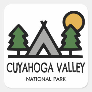 Cuyahoga Valley National Park Square Sticker