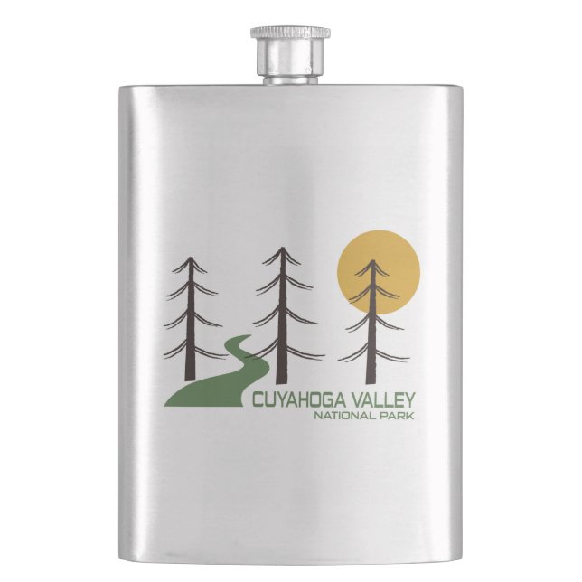 Cuyahoga Valley National Park Trail Hip Flask (Front)