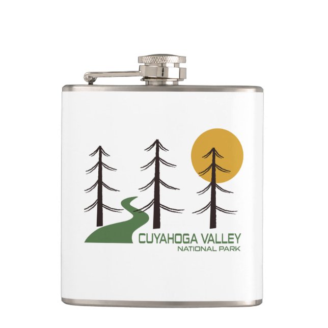 Cuyahoga Valley National Park Trail Hip Flask (Front)