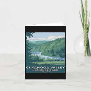 Cuyahoga Valley National Park Vintage Camping Men Card