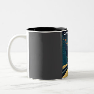 Cuyahoga Valley National Park Vintage Minimal Trav Two-Tone Coffee Mug