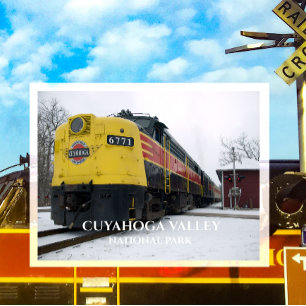 Cuyahoga Valley Scenic Railroad Train Peninsula OH Postcard