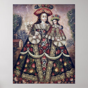 Cuzco School, Peru The Virgin of the Pilgrims Poster