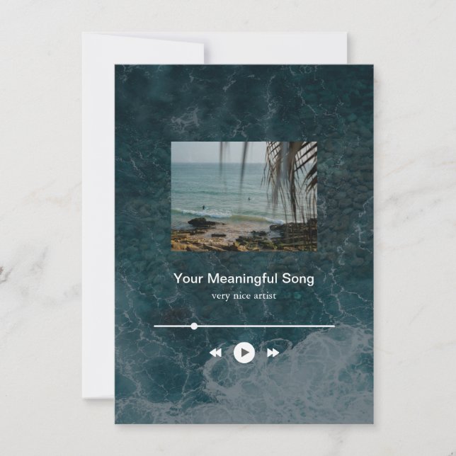 Cuztomizable Ocean Music Player Aesthetic (Front)