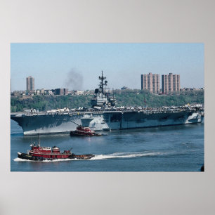 CV-59 "USS Forrestal", fossil fuel, New York, U.S. Poster