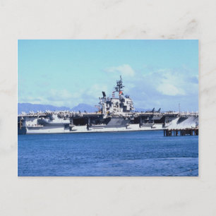 CV-64 Constellation at Pearl Harbour, U.S.A. Postcard