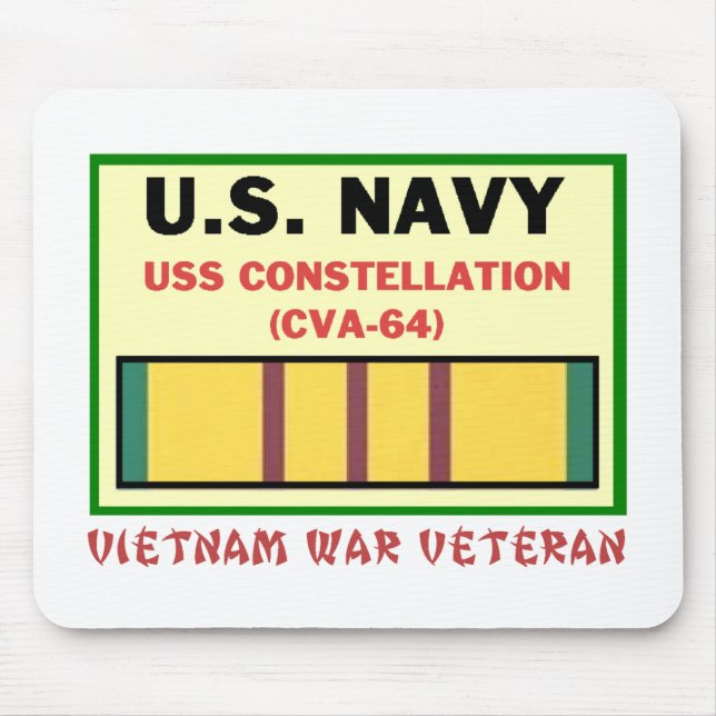 CVA-64 CONSTELLATION VIETNAM WAR VET MOUSE MAT (Front)