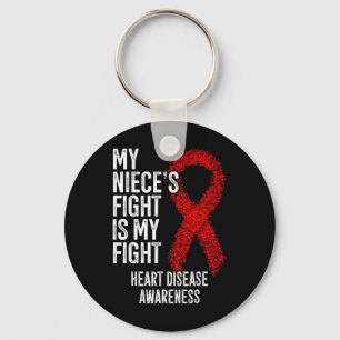 Cvd My Niece's Fight Is My Fight Heart Disease Awa Key Ring