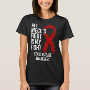Cvd My Niece's Fight Is My Fight Heart Disease Awa T-Shirt