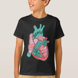 Cvicu Cardiac Nurse Human Heart Anatomy Cardiology T-Shirt